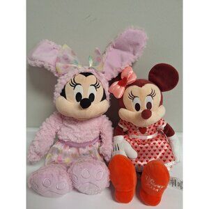 Disney Minnie Mouse Valentines‎ & Easter Plush Set 2022 & 2024  Soft Collectible